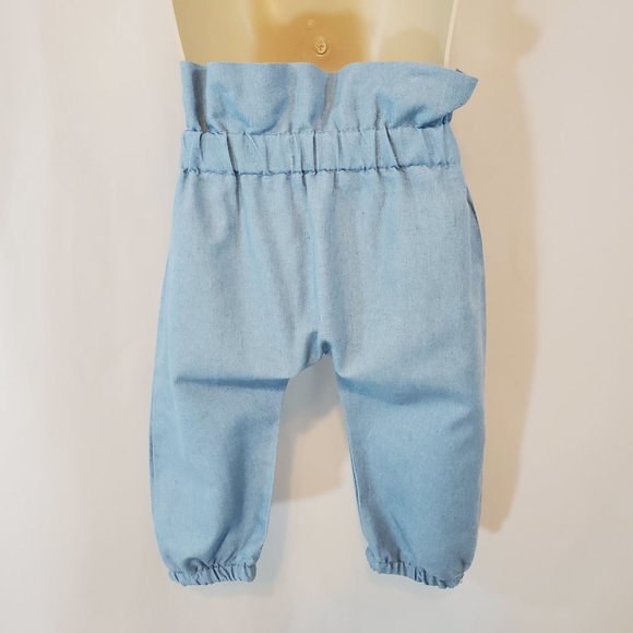 Handmade Pants w/ Hairbow - Size 12 Months - Picture 3 of 3
